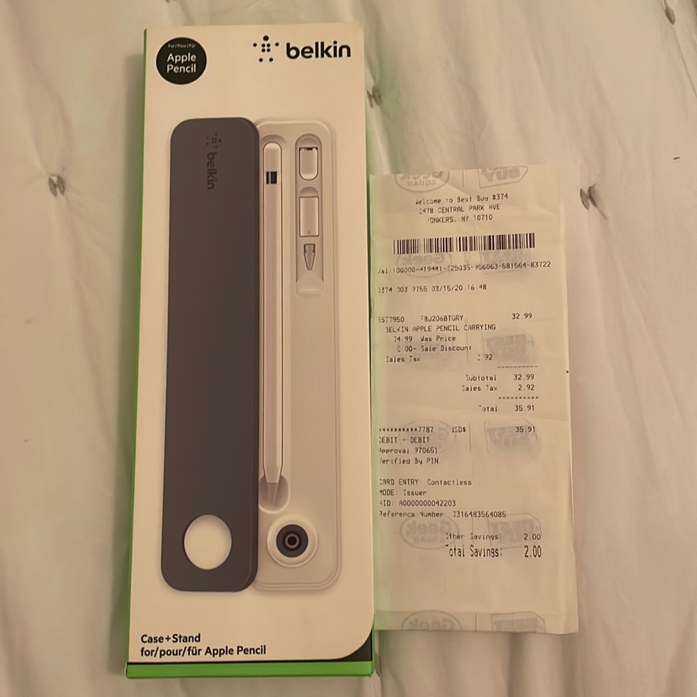 Belkin Apple Pencil stand + case brand new